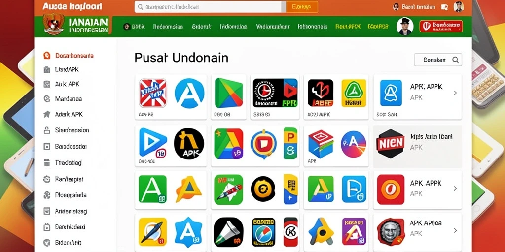 Tangkapan layar menampilkan grafis yang menarik dan warna-warna cerah.