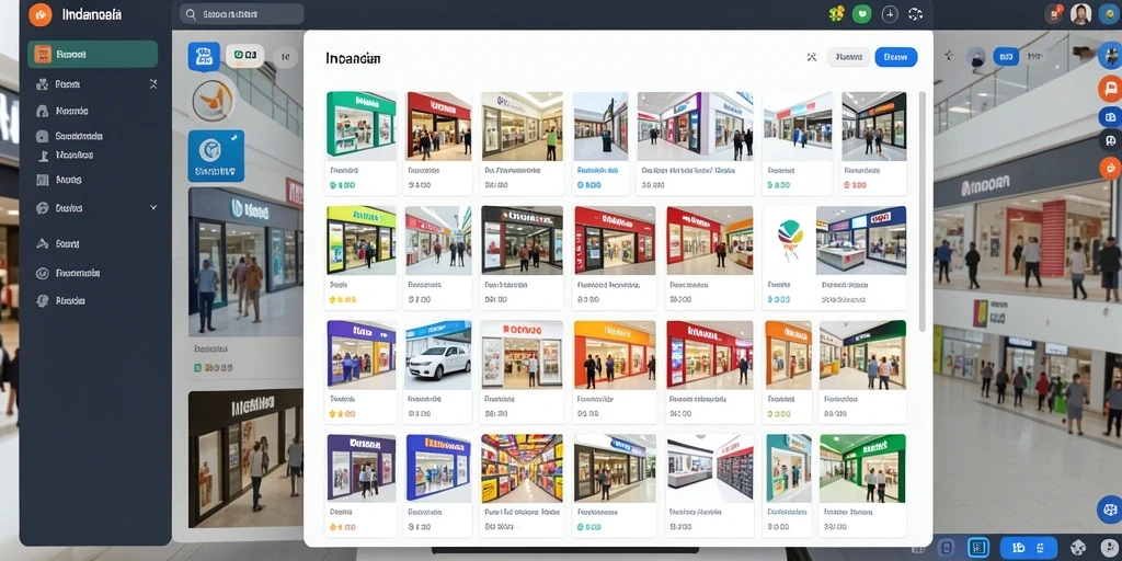 Tampilan utama aplikasi dengan menu navigasi.