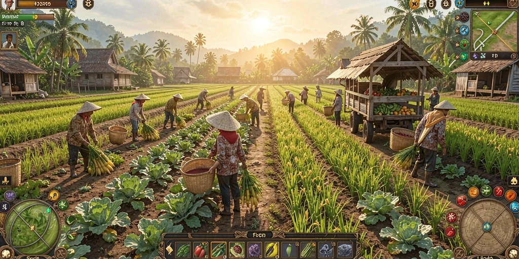 Tampilan permainan slot yang menarik dan penuh warna.