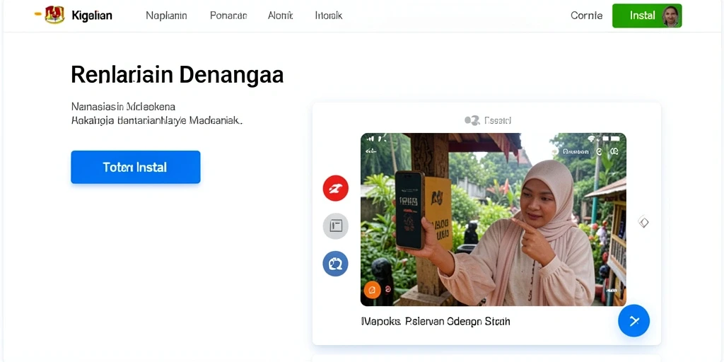 Tampilan awal yang memikat dan interaktif.